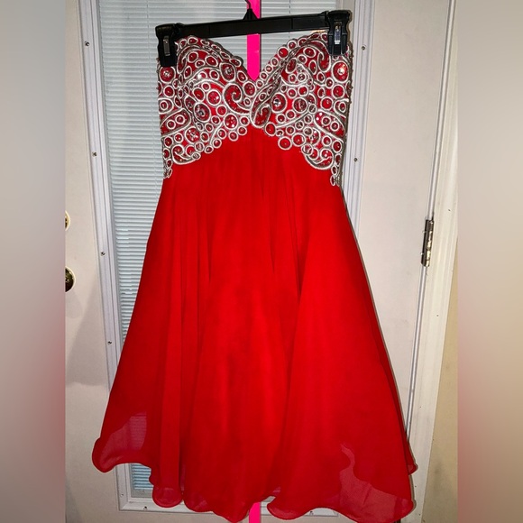 May Queen Mini Prom Dress Size 4 - Picture 3 of 16